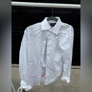 Polo Ralph Lauren Philip White Dress Shirt 100% Cotton Oxford